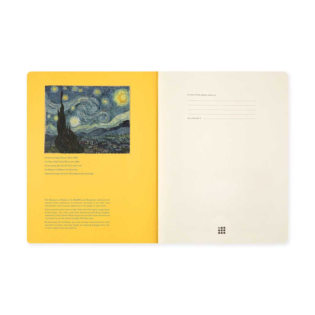 Moleskine x MoMA The Starry Night �J�C�G �m�[�g�u�b�N XL