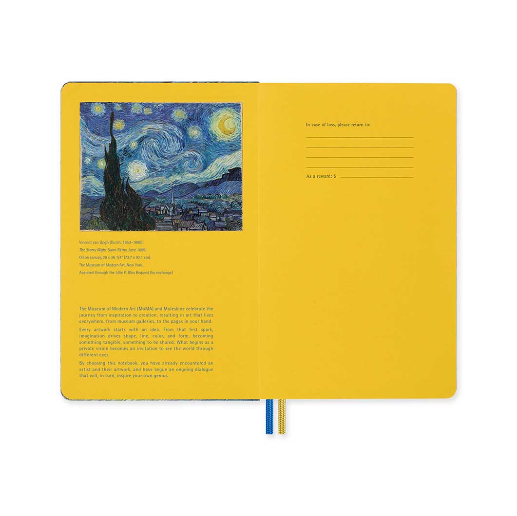 Moleskine x MoMA The Starry Night �m�[�g�u�b�N ���[�W