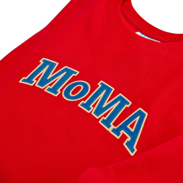 Champion クルーネックスウェットシャツ MoMA Edition スカーレット S