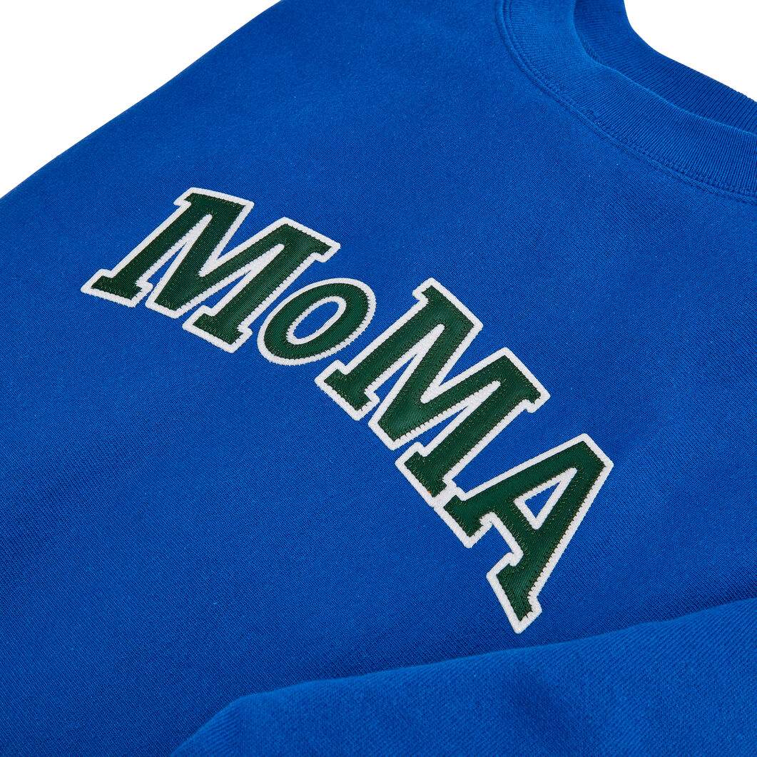 Champion クルーネックスウェットシャツ MoMA Edition ブルー M(M