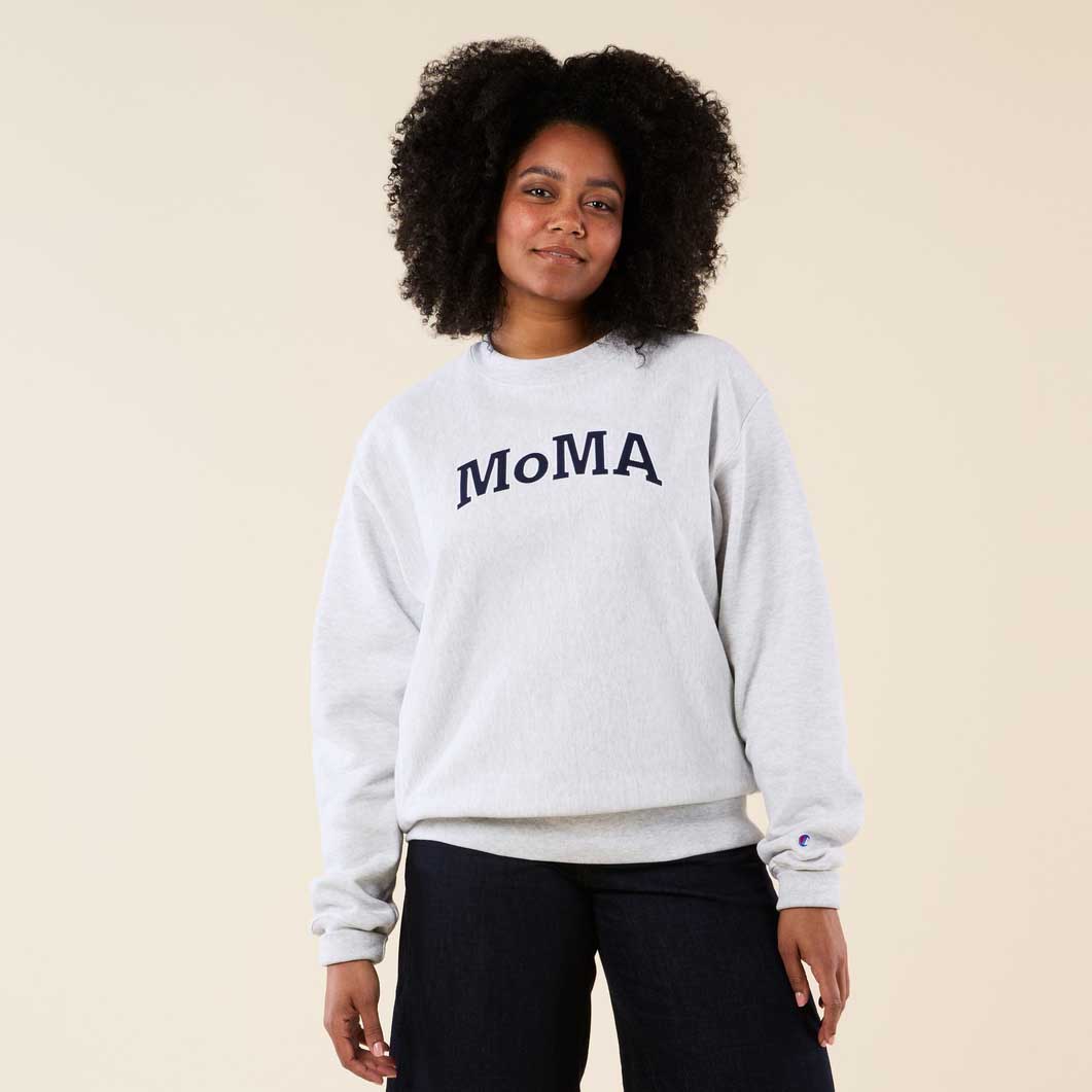 Champion �N���[�l�b�N�X�E�F�b�g�V���c MoMA Edition �V���o�[�O���[ S