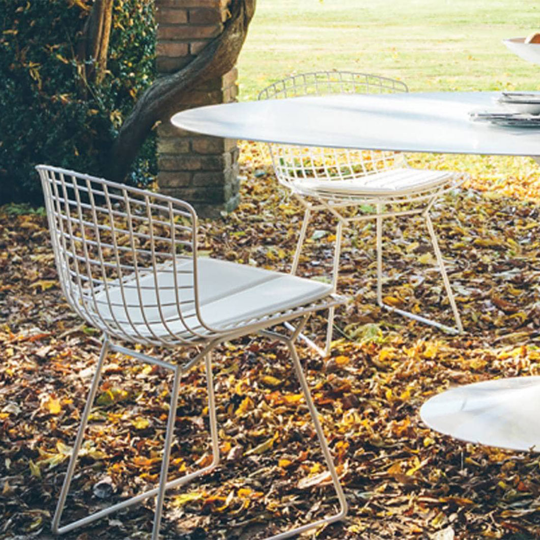 Knoll ベルトイア コレクション サイドチェア ホワイトxレッド