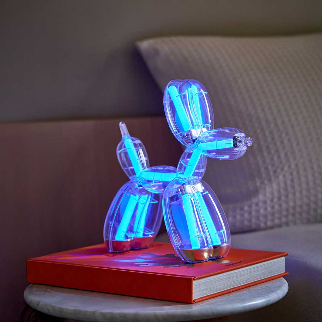 Jeff Koons Balloon Dog �|�[�^�u�� LED�����v