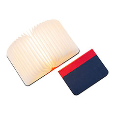 Lumiosf Fabric ブックランプ レッド/ネイビーの商品画像
