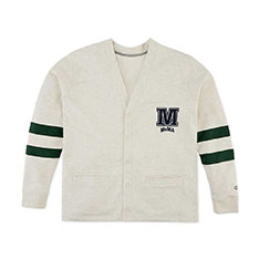 MoMA Champion Striped スウェットシャツ M(M)：ファッション