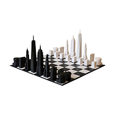 NYC スカイライン チェスセットの商品画像