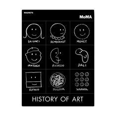 MoMA ヒストリーオブアート マグネットセットの商品画像