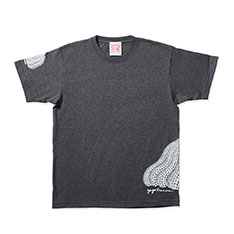 草間彌生:Tシャツ 南瓜 グレー Sの商品画像