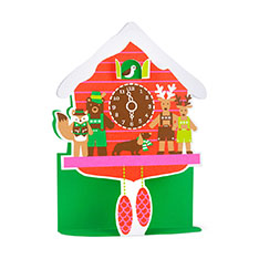 MoMA �N���X�}�X�J�[�h Holiday Cuckoo Clock