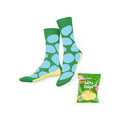 Eat My Socks Salty Chips Green