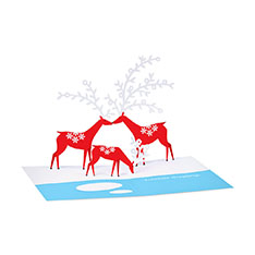 MoMA �N���X�}�X�J�[�h 2025 Yule Deer �i8���Z�b�g�j