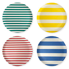 バンブー カラフルストライプ マルチボウル 4点セット(マルチボウル 4