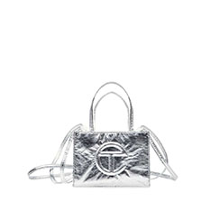 Telfar Tyvek バッグ シルバー スモール(シルバー スモール