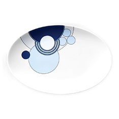 インペリアル ブルー オーバルプレートの商品画像