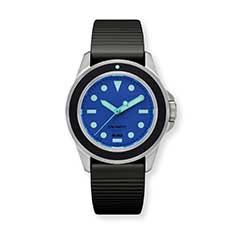 Ole Mathiesen クォーツ ライン ブラックダイアル ウォッチ 37mm Ole Mathiesen クォーツ ライン ブラックダイアル ウォッチ 37mm