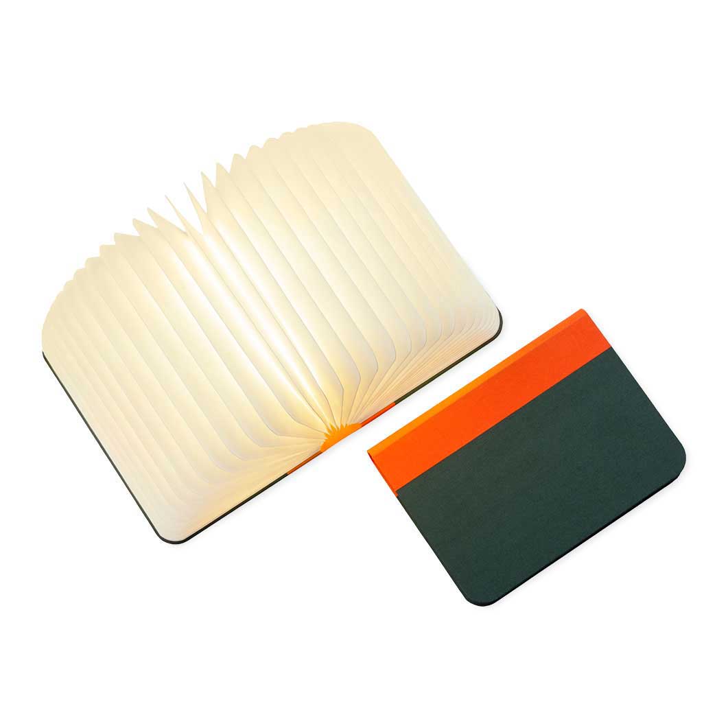 Lito Fabric ブックランプ オレンジ／グリーン