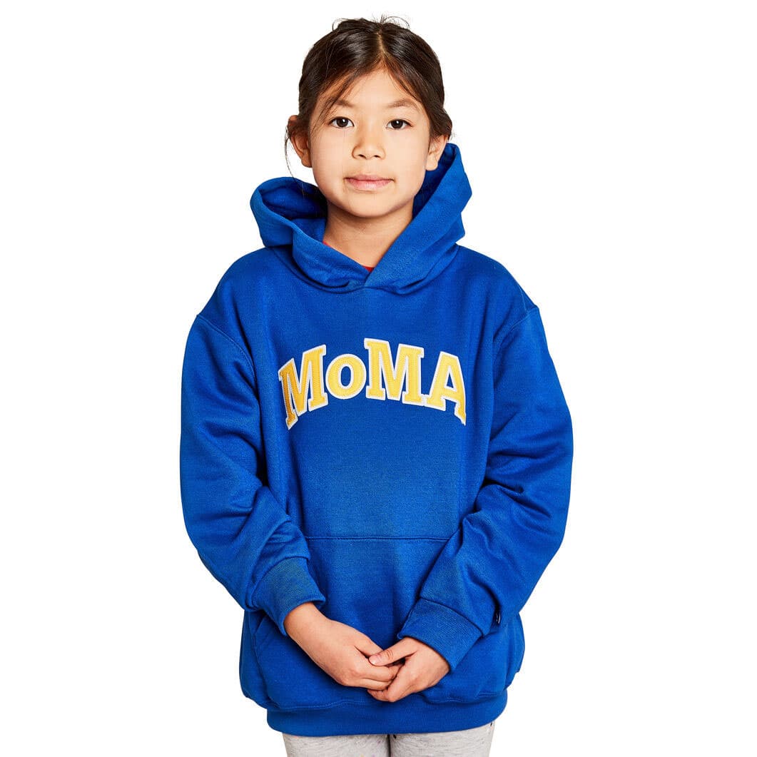 ＜MoMA＞ Champion フーディー KIDS ブルー M画像