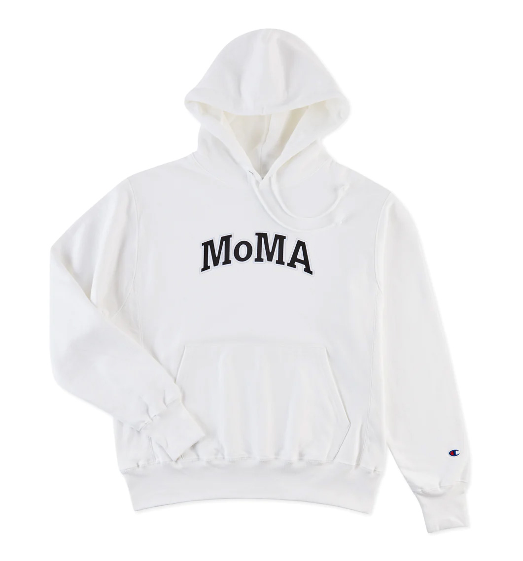 Champion フーディー MoMA Edition ホワイト M(M ホワイト)：ファッション