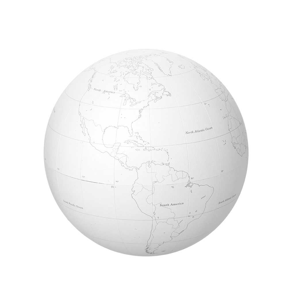 Plotter 地球儀 ホワイト オフィス