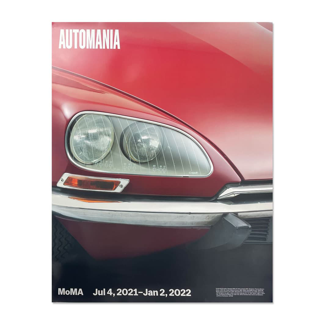 Automania Red Citroen DS 23  Sedan ロールポスター