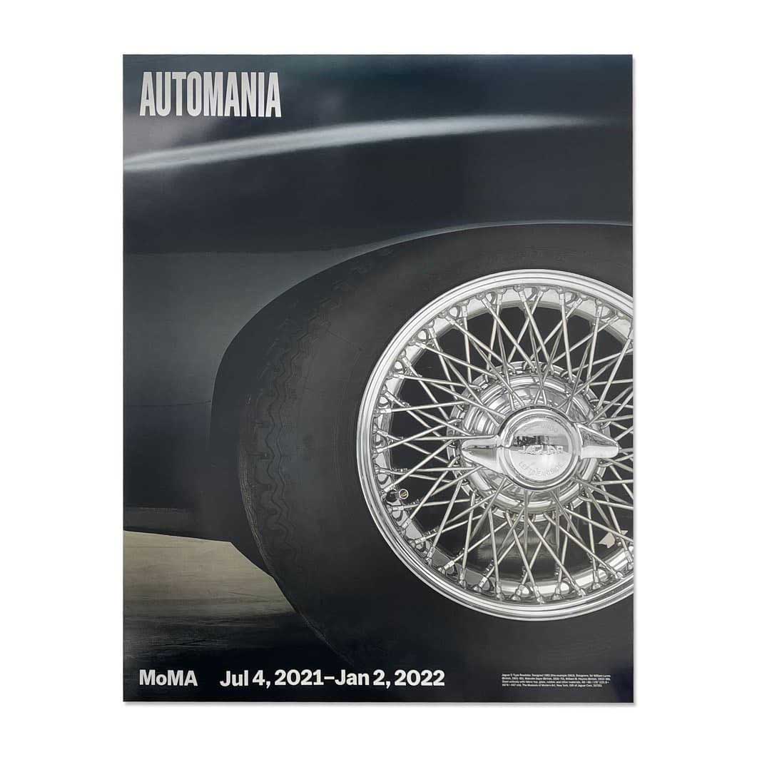 Automania Black Jaguar E−Type Roadster ロールポスター