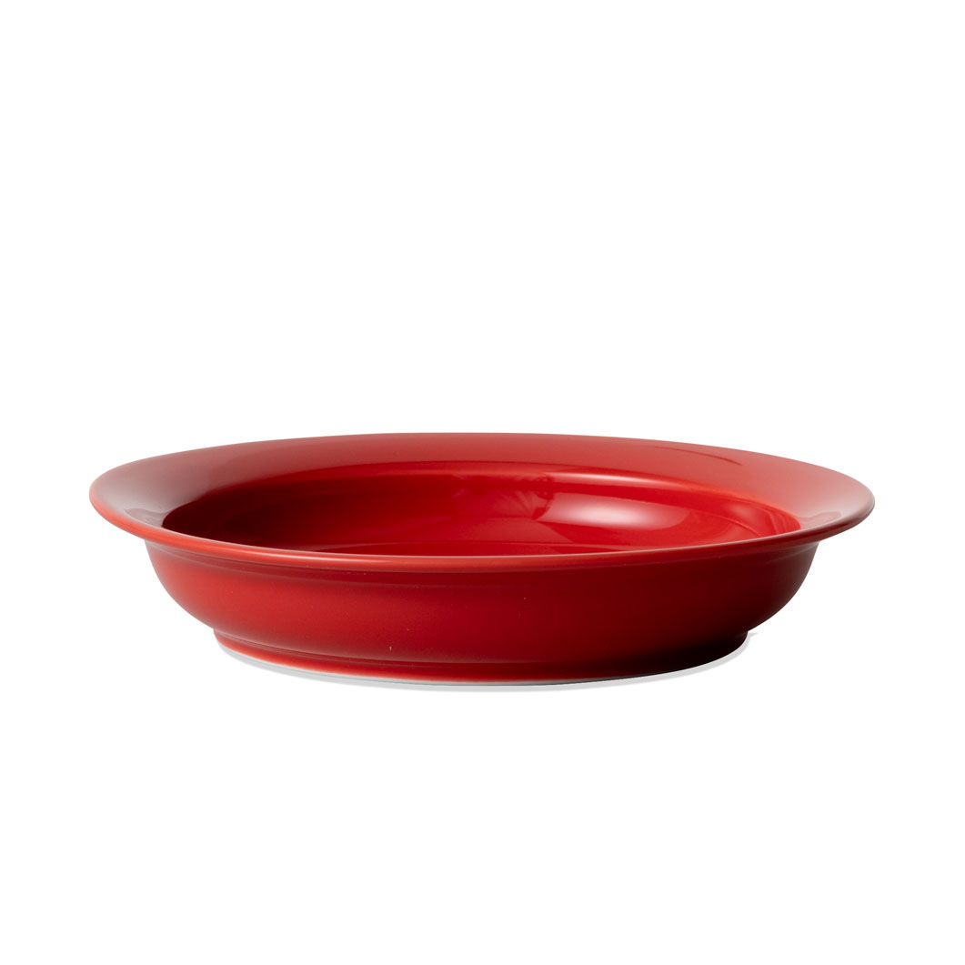 高評価！ パール金属 レッド L-1835 オーブンシェフ 耐熱手付き丸深皿15cm 食器・