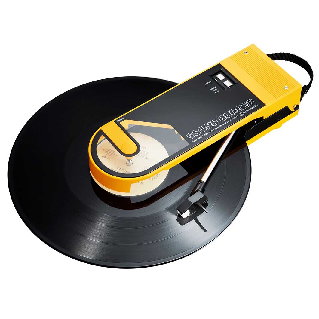 サウンドバーガー ワイヤレス レコード プレイヤー イエロー