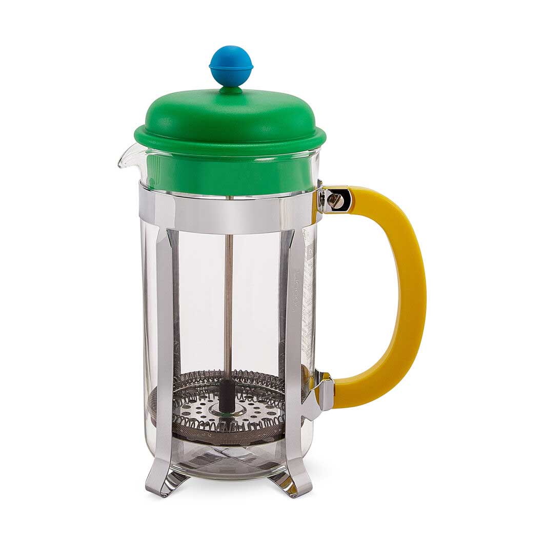 ＜MoMA＞ Bodum Caffettiera フレンチプレス ブルー/ レッド