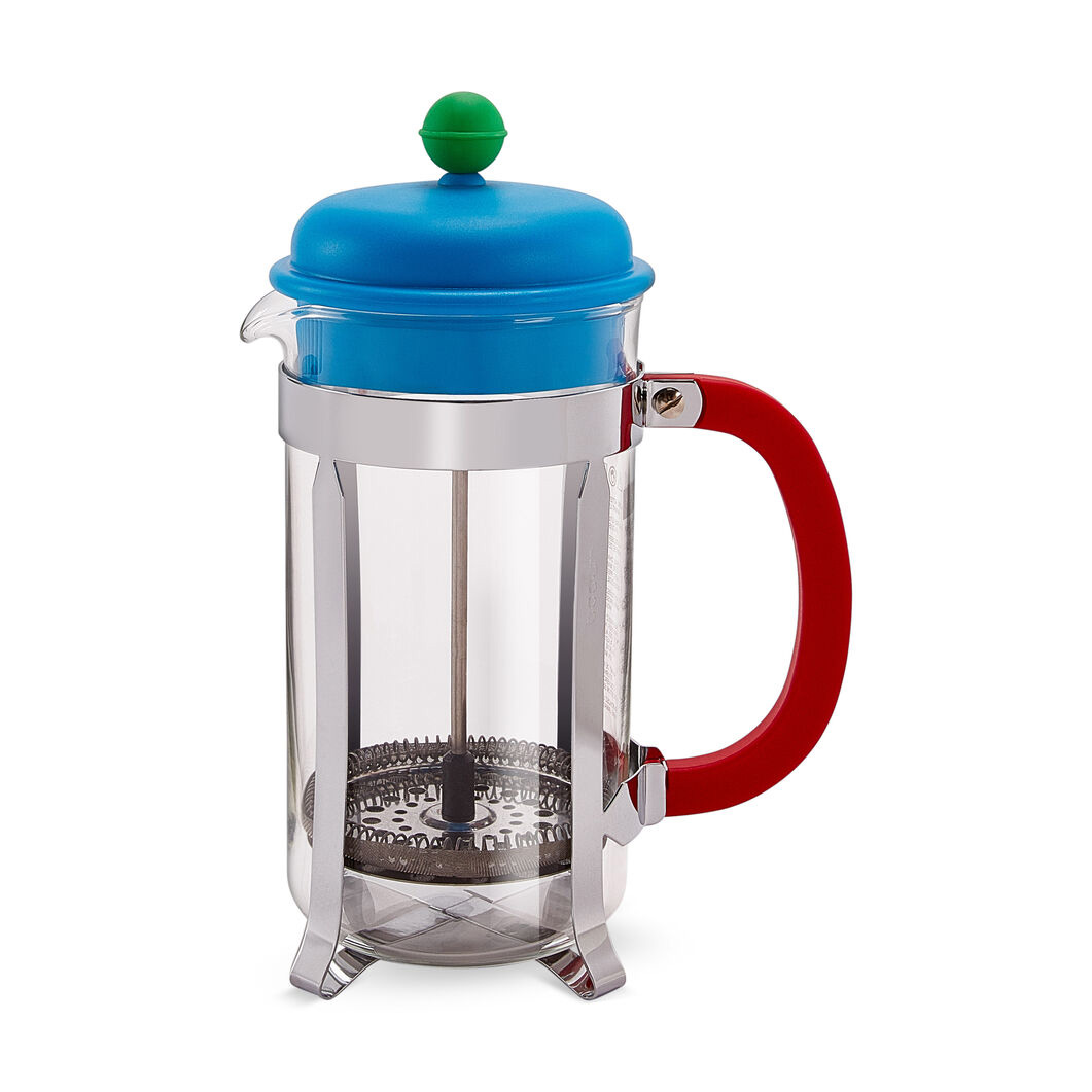 ＜MoMA＞ Bodum Caffettiera フレンチプレス ブルー/ レッド画像