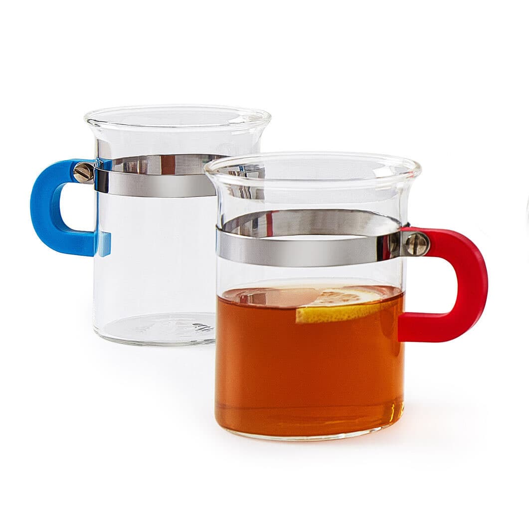 ＜MoMA＞ Bodum Chambord コーヒーカップ 2個セット レッド/ブルー画像