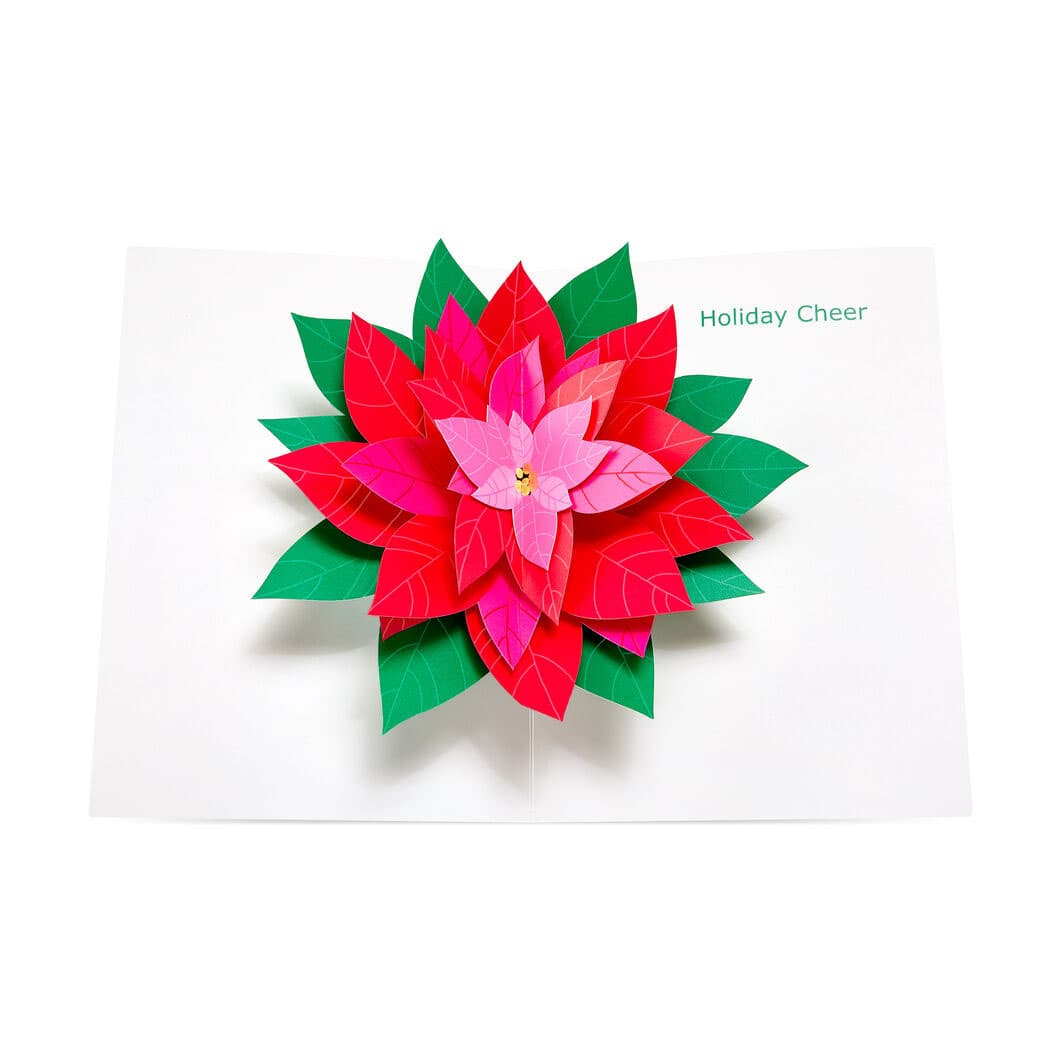 ＜MoMA＞ MoMA クリスマスカード モダン ポインセチア (8枚セット)