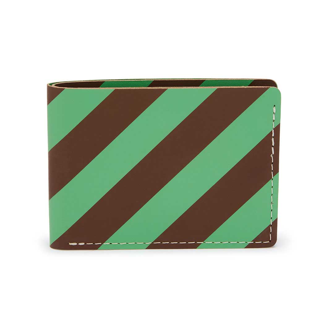 Dusen Dusen リサイクルレザー ビルフォールド ウォレット Stripe Dusen Dusen リサイクルレザー ビルフォールド ウォレット Stripe