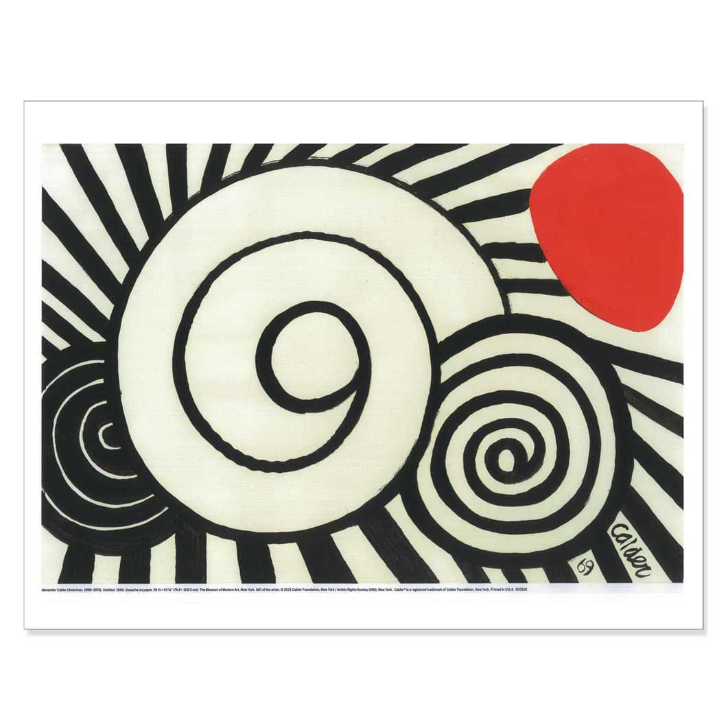 アレクサンダー・カルダー Untitled 1969 Spirals ポスター