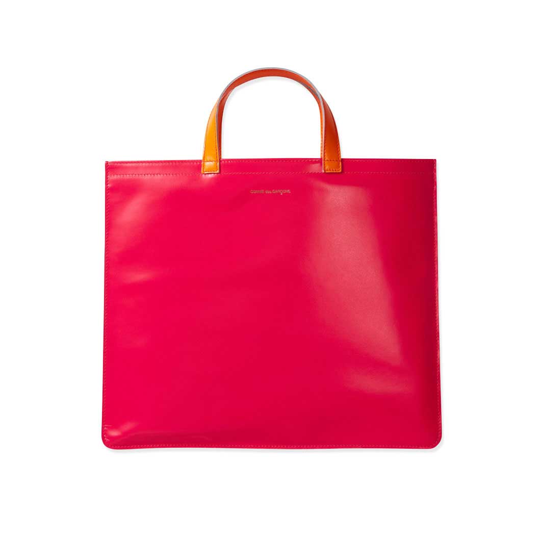 Comme Des Garcons スーパーフロー バッグ ピンク イエロー ピンク イエロー ファッション