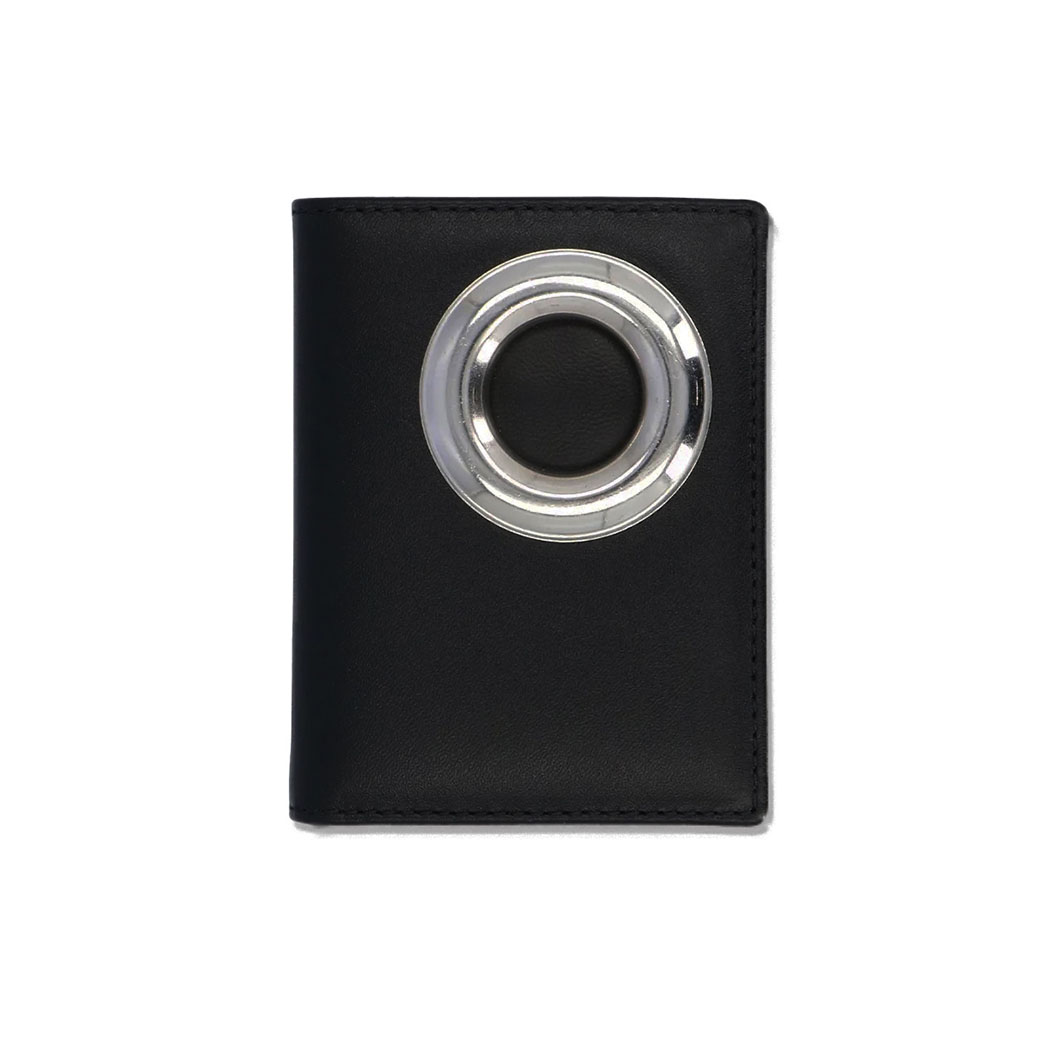 COMME des GARCONS カードケース Silver Eyelet ブラック(Silver  