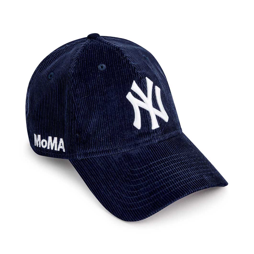 NY ヤンキースキャップ コーデュロイ ネイビー MoMA Edition/New Era//コットン 刺繍ポリエステル NY ヤンキースキャップ コーデュロイ ネイビー MoMA Edition/New Era//コットン 刺繍ポリエステル