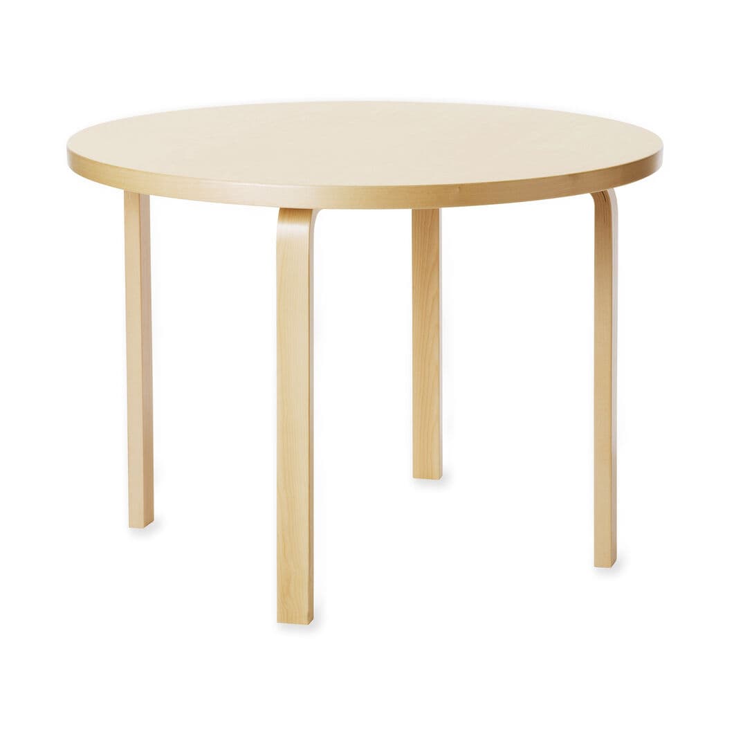 ＜MoMA＞ Artek ラウンドテーブル 90B ホワイト ラミネート