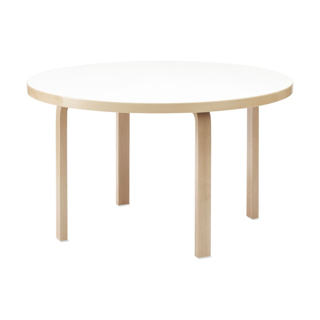 ＜MoMA＞ Artek ラウンドテーブル 90B ホワイト ラミネート