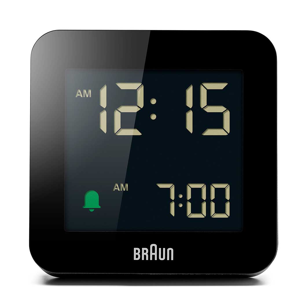 Braun BC09 デジタル アラームクロック ブラック Braun BC09 デジタル アラームクロック ブラック