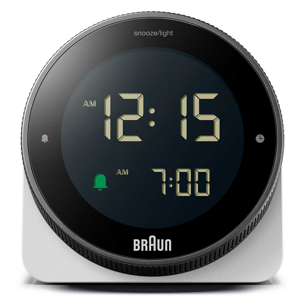 Braun BC24 デジタル アラームクロック ホワイト Braun BC24 デジタル アラームクロック ホワイト
