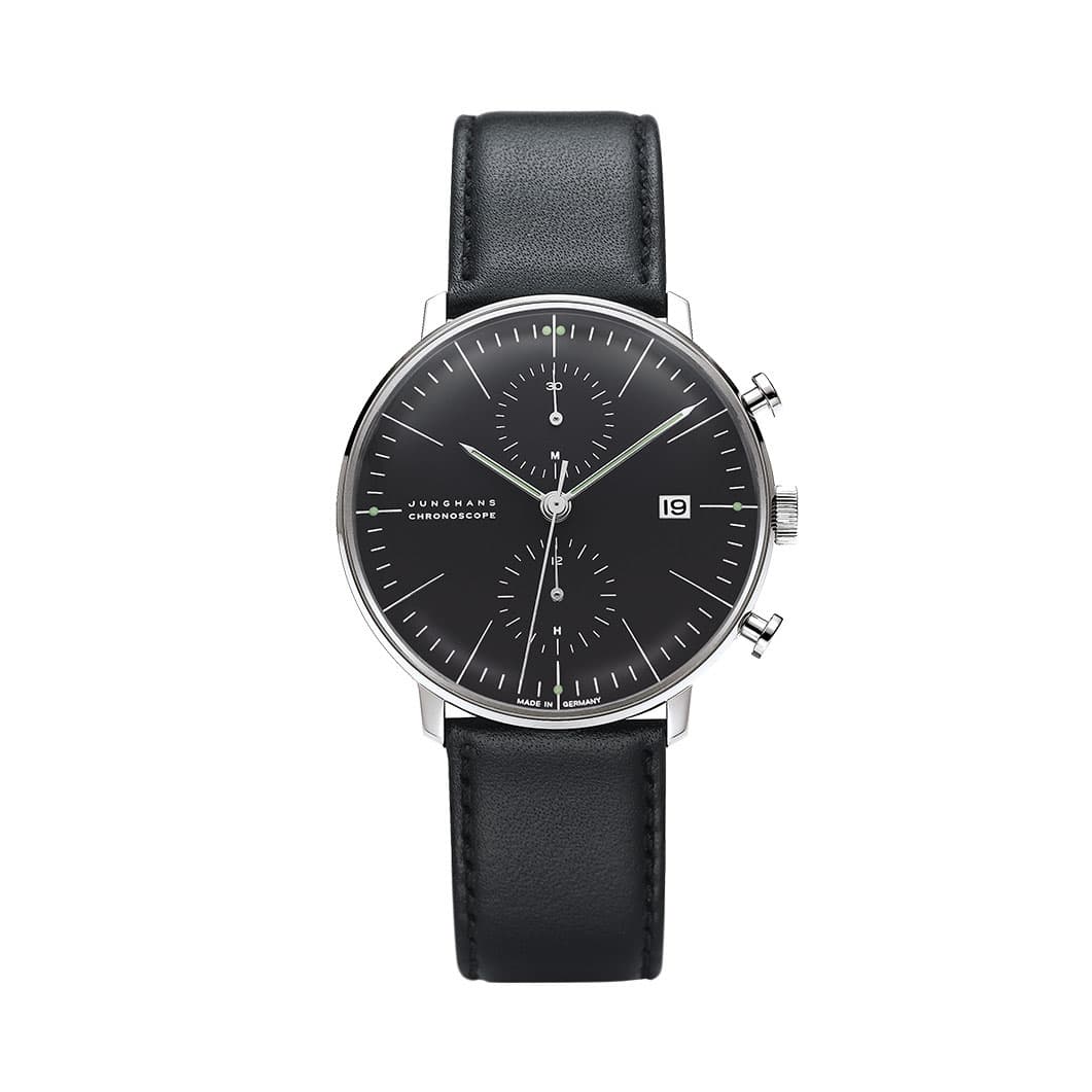 Max Bill クロノスコープ ブラックダイアル ウォッチ 40mm(クロノ  