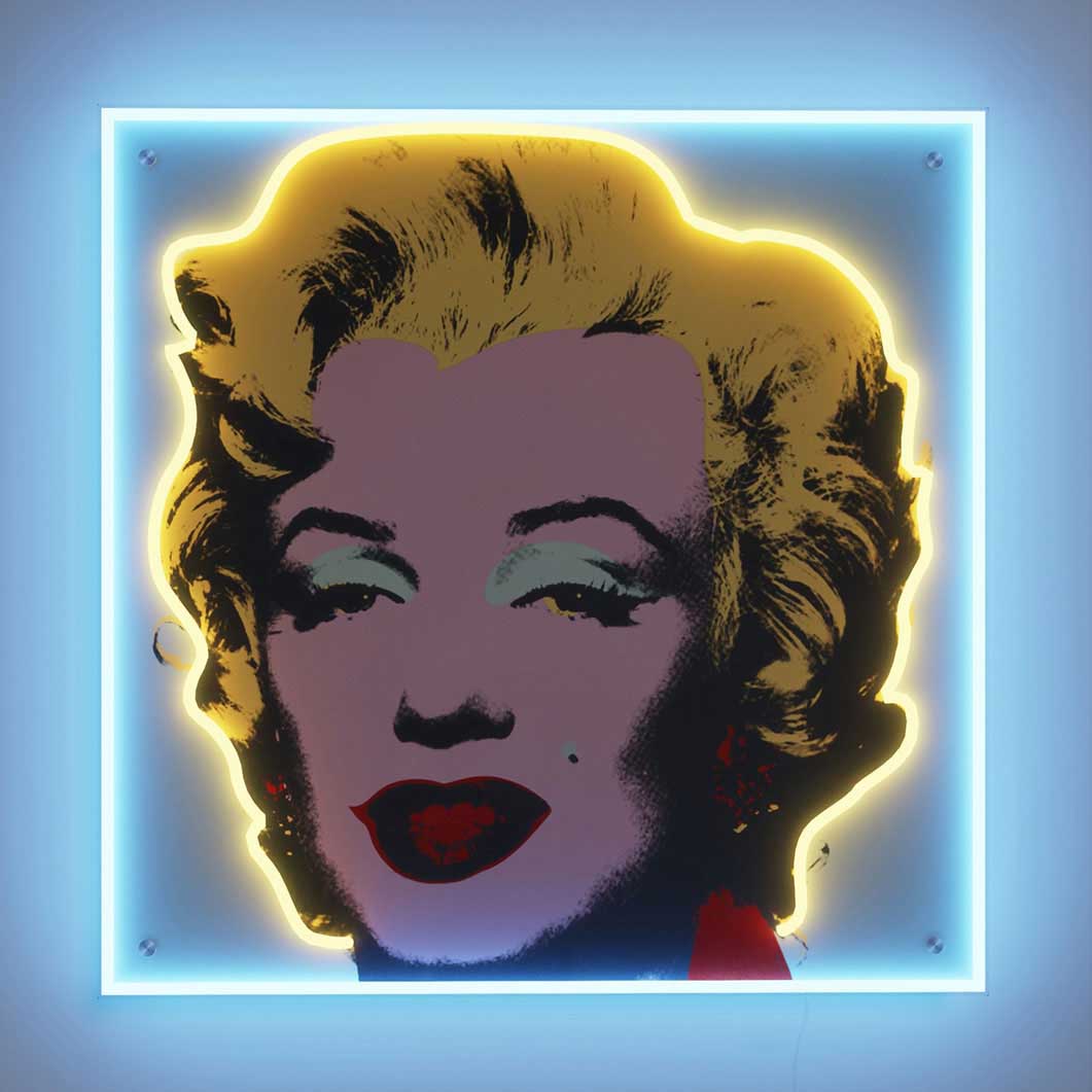 アンディ・ウォーホル Marilyn Monroe ブルー ネオンサイン