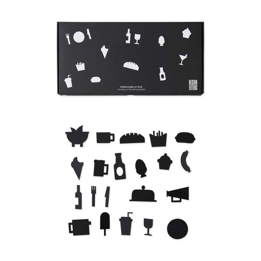 Arne Jacobsen メッセージボード フード アイコン ブラック(フード アイコン ブラック)：オフィス