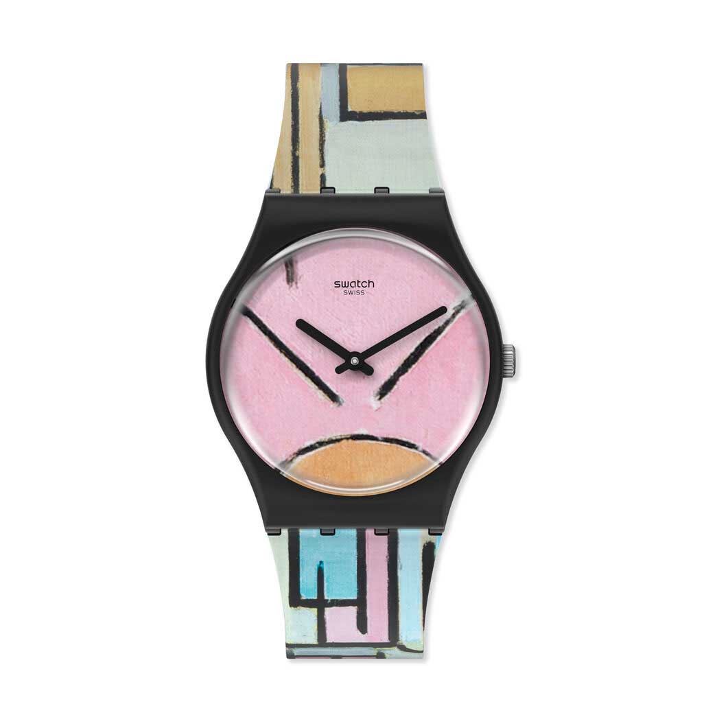 Swatch×MoMA ウォッチ モンドリアン／Composition in Oval with Color Planes 1