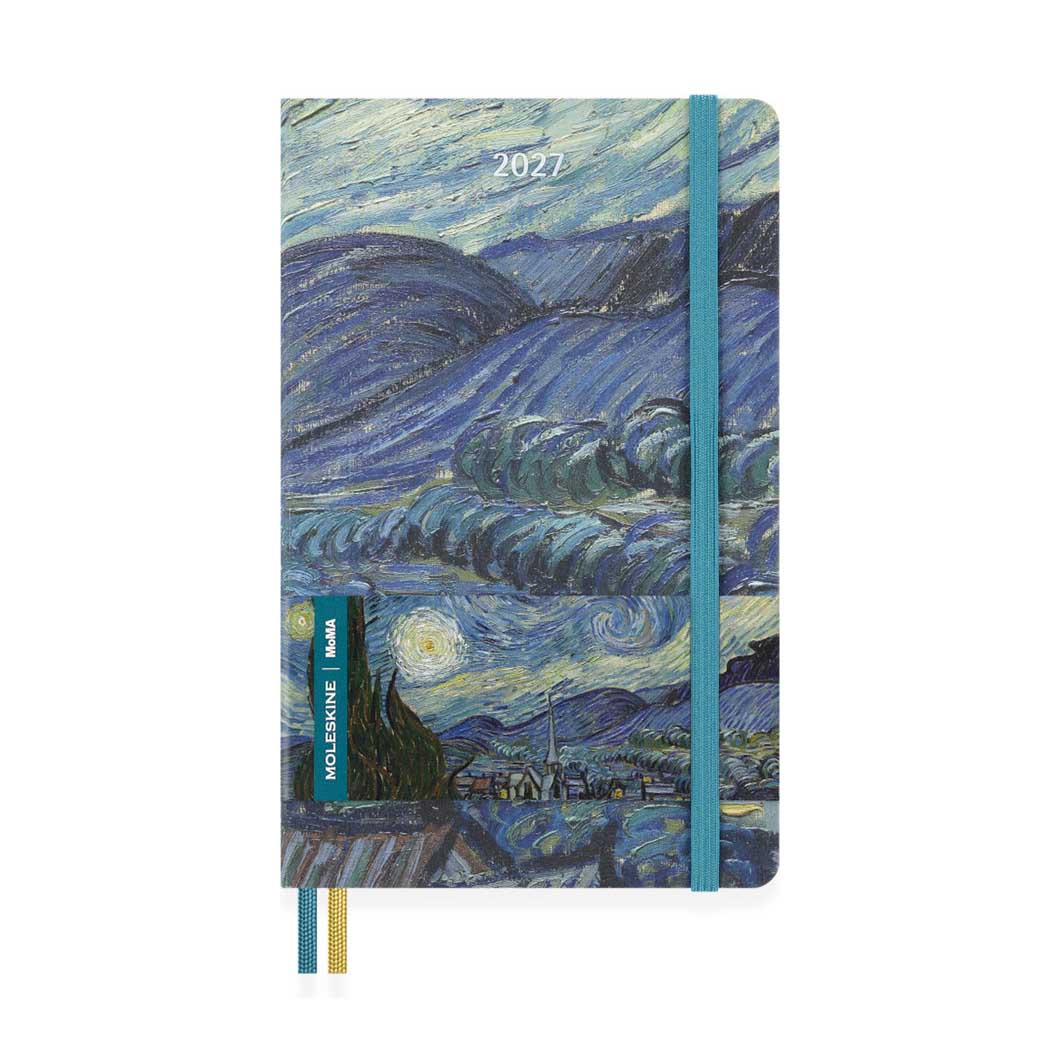 Moleskine x MoMA The Starry Night  �E�B�[�N���[�_�C�A���[ ���[�W 2027