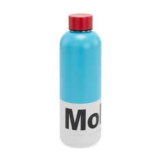 MoMA ロゴ ステンレスボトル ブルー／レッド