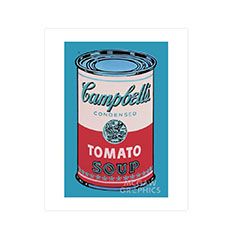 ウォーホル：Campbell’s Soup Can （Pink ＆ Red） ポスター