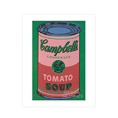 ウォーホル：Campbell's Soup Can （Red ＆ Green） ポスター