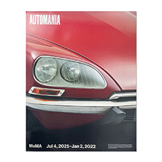 Automania Red Citroen DS 23 Sedan ロールポスター