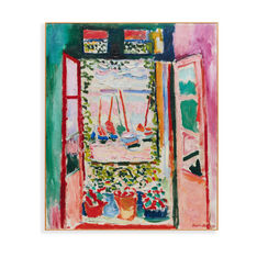 マティス：The Open Window Collioure ラミネート加工フレーム付ポスター